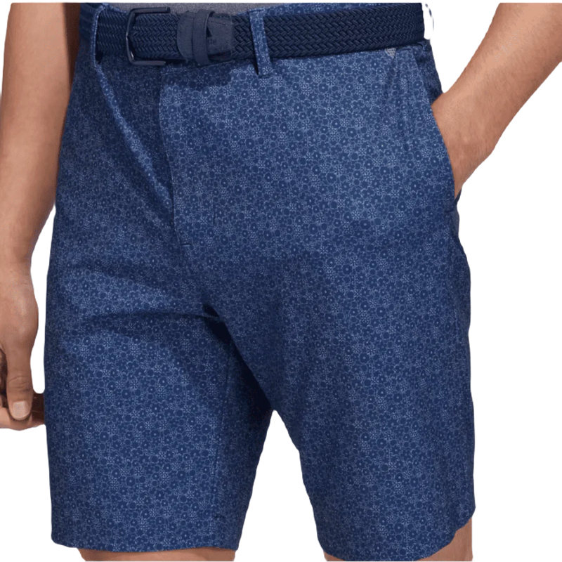 Adidas Ultimate365 9-Inch Printed Golf Shorts - Navy