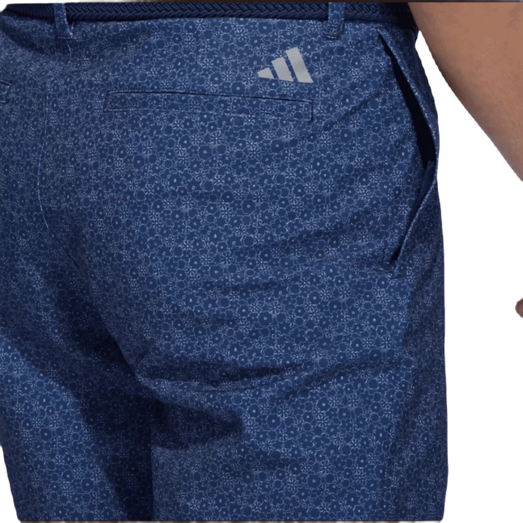 Adidas Ultimate365 9-Inch Printed Golf Shorts - Navy