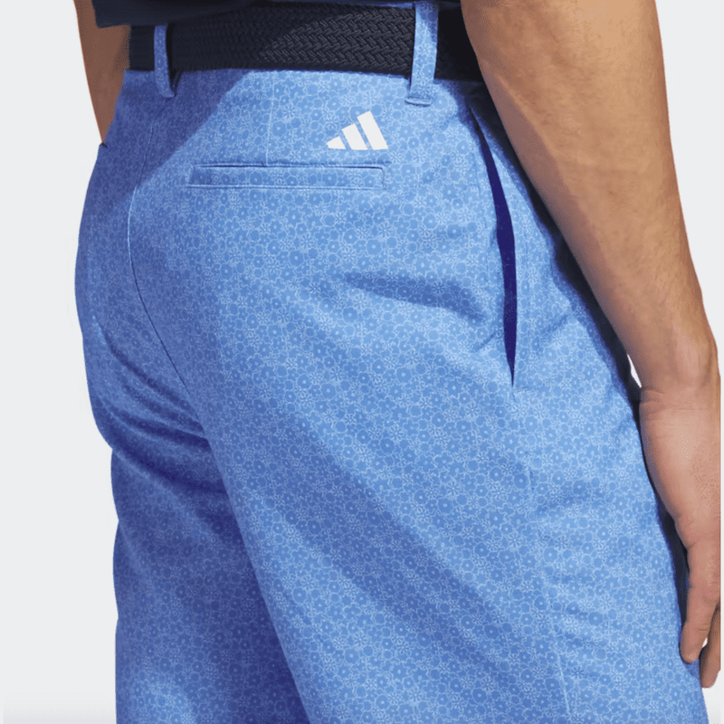 Adidas Ultimate365 9-Inch Printed Golf Shorts - Blue