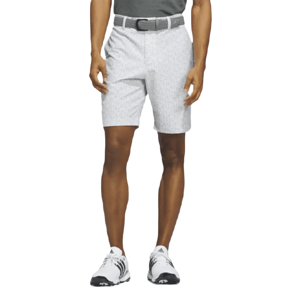 Adidas Ultimate365 9-Inch Printed Golf Shorts - Grey