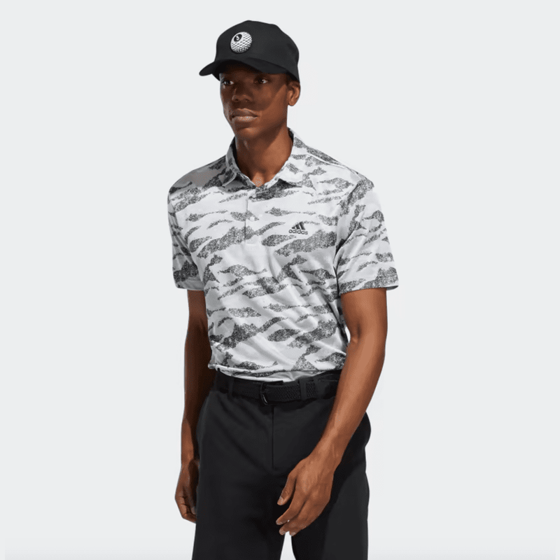 Adidas Horizon-Print Golf Polo Shirt