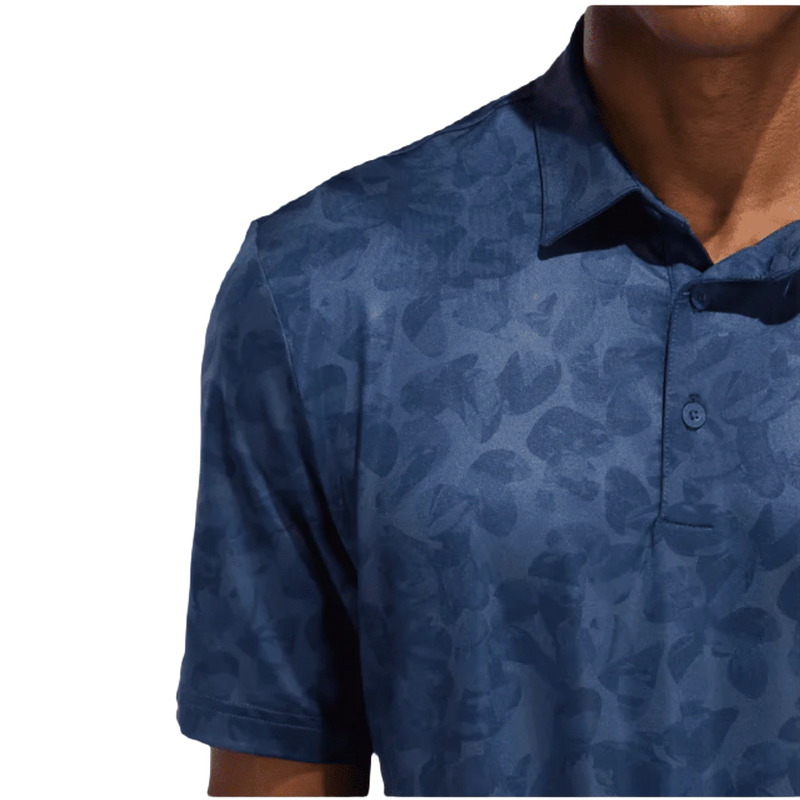 Adidas Prisma-Print Polo Shirt - Navy