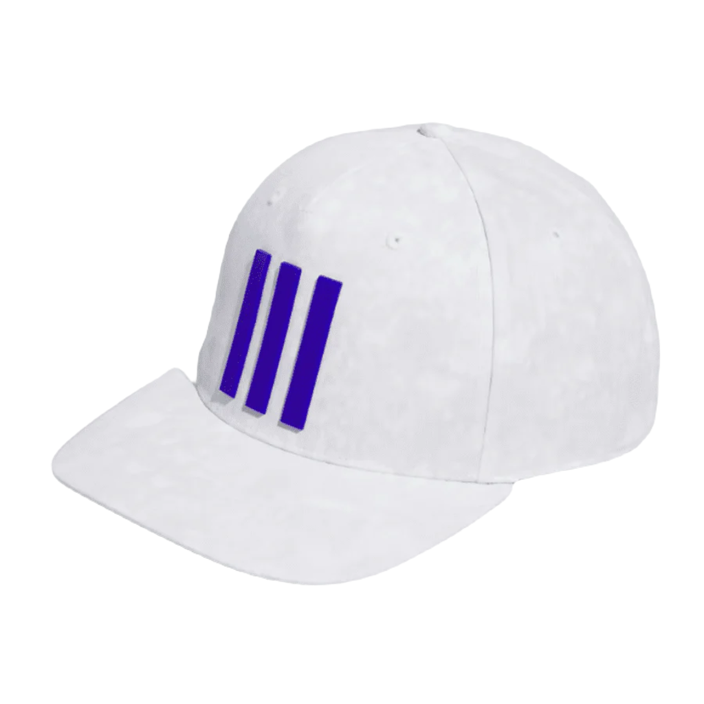 Adidas 3-Stripes Printed Tour Golf Hat - White