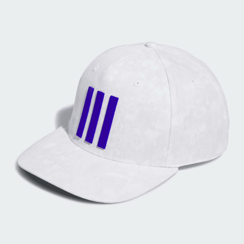 Adidas 3-Stripes Printed Tour Golf Hat - White