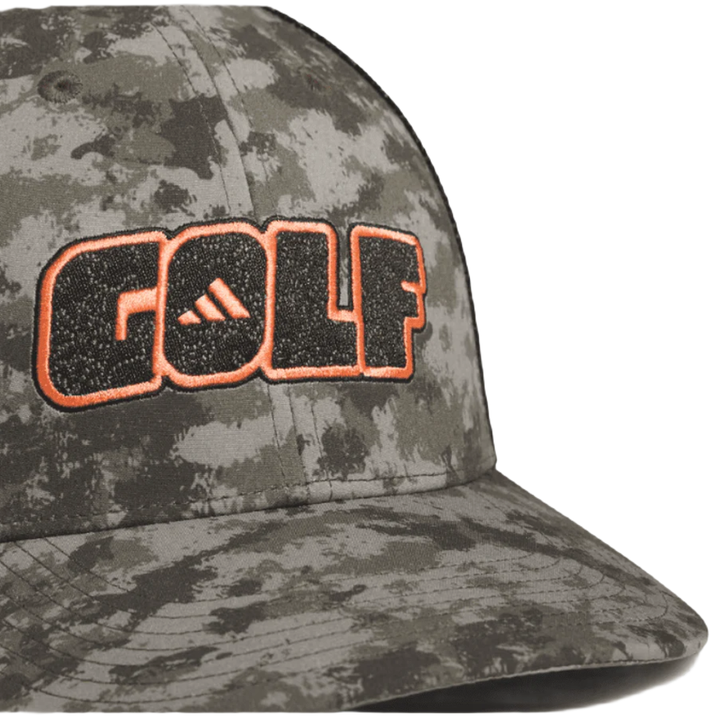 Camo top golf hat