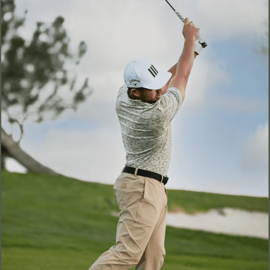 Adidas Horizon Print Polo Shirt White Clear Brown Almost Yellow Size XXL