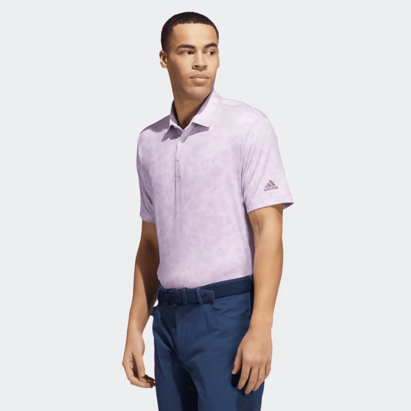 Adidas Prisma-Print Polo Shirt - Purple