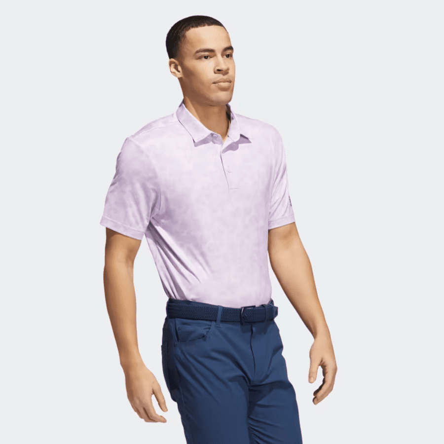 Adidas Prisma-Print Polo Shirt - Purple