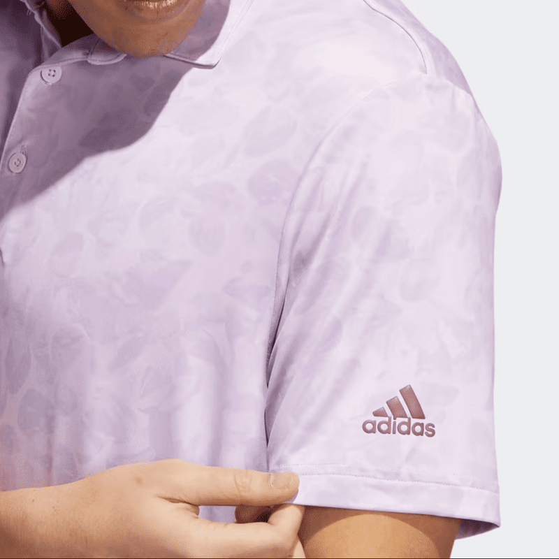 Adidas Prisma-Print Polo Shirt - Purple