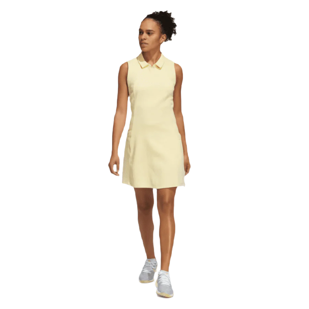 Adidas Go-To Sleeveless Golf Dress - Yellow