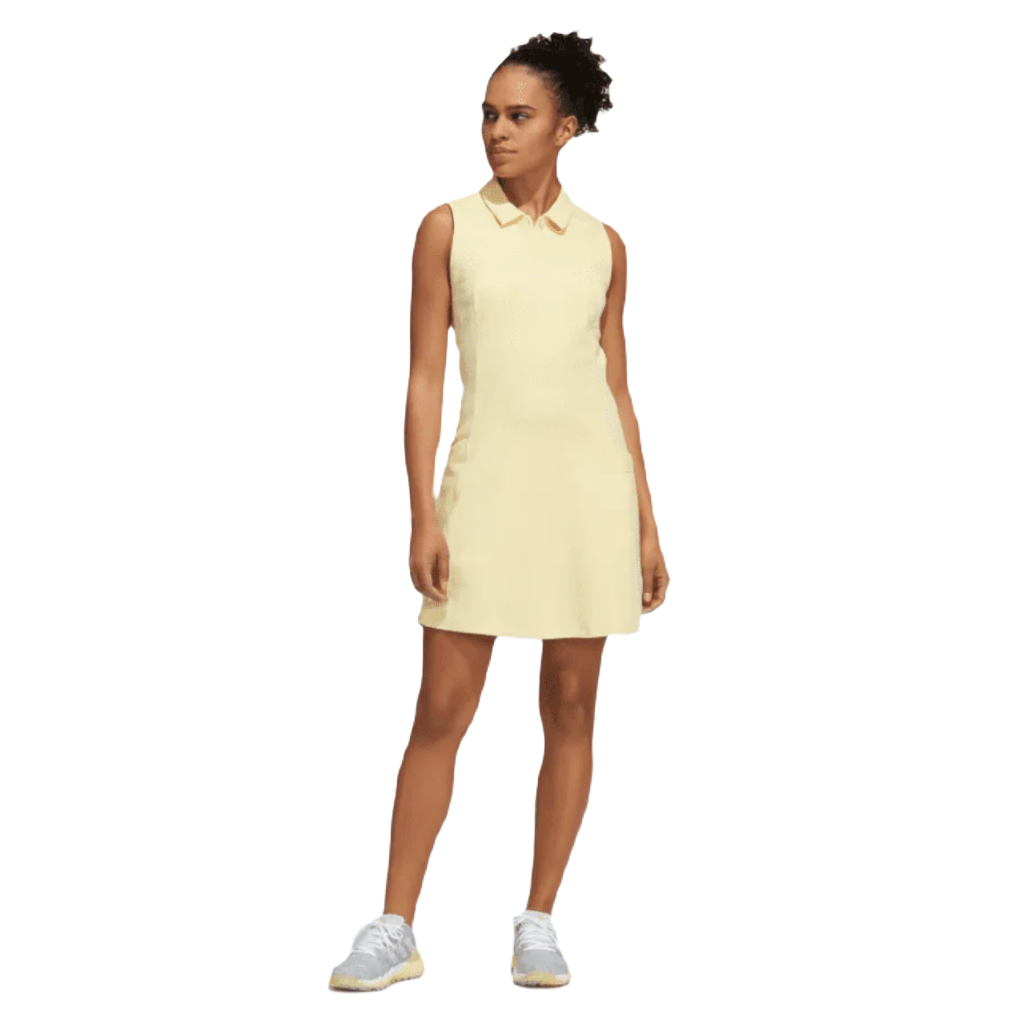 Adidas Go-To Sleeveless Golf Dress - Yellow