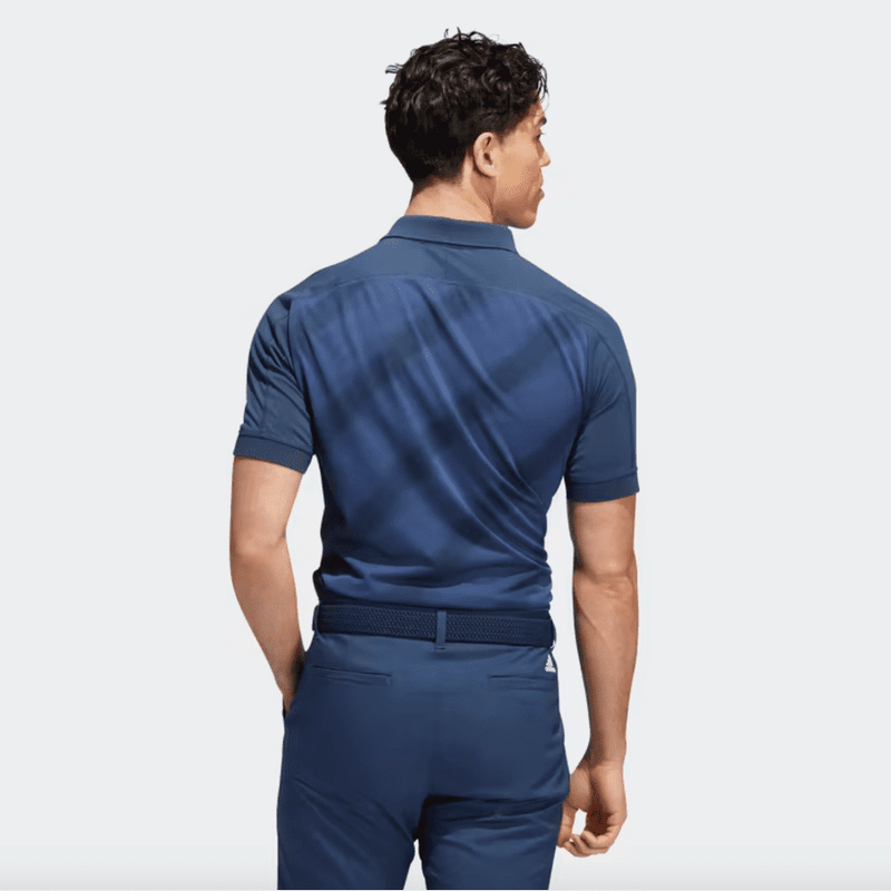 Adidas Statement Print Polo Shirt - Blue