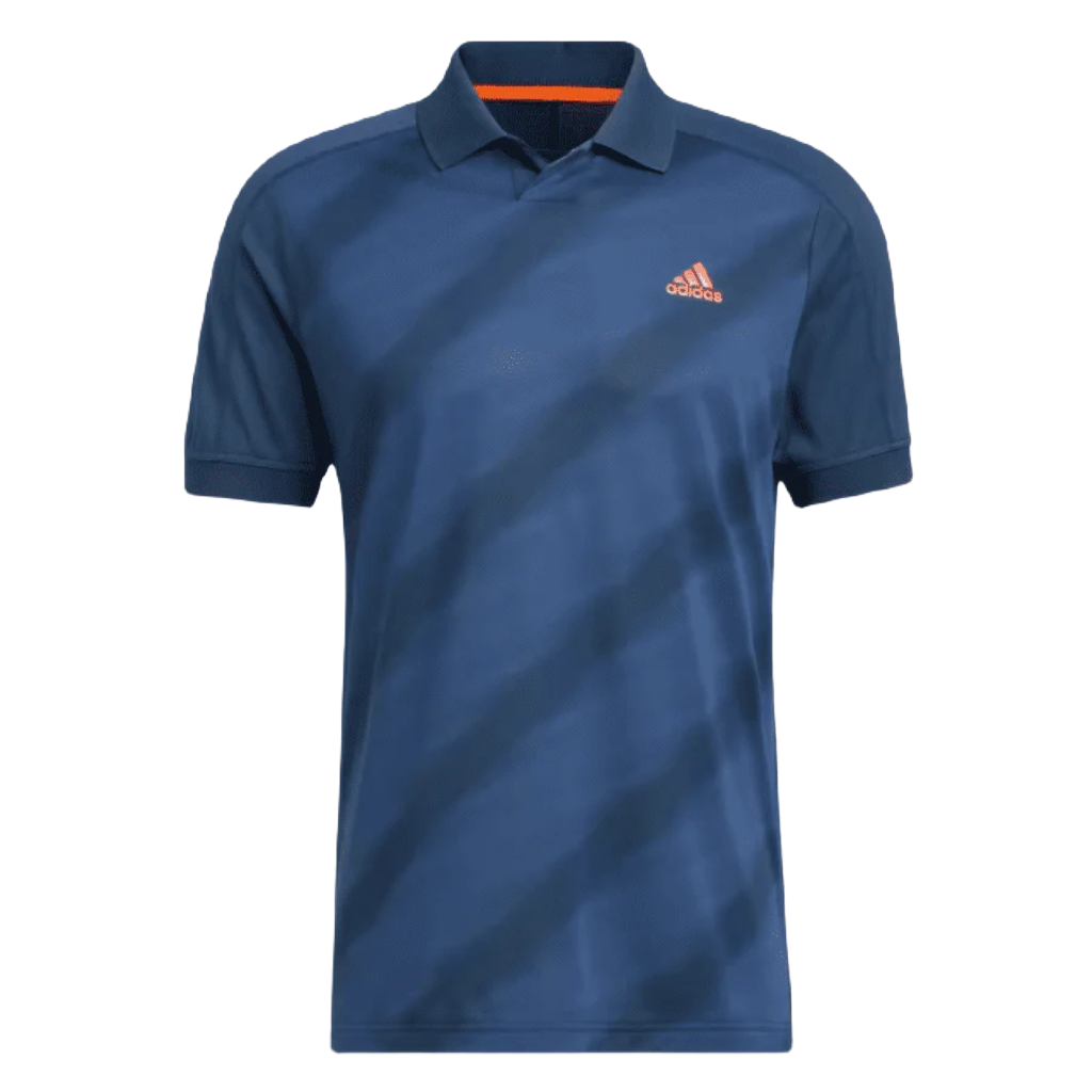 Adidas Statement Print Polo Shirt - Blue