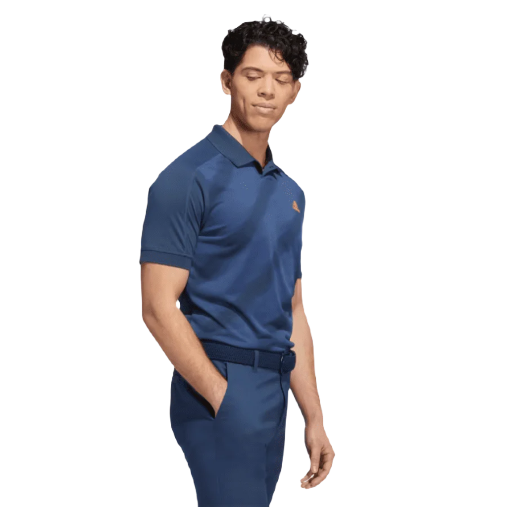 Adidas Statement Print Polo Shirt - Blue