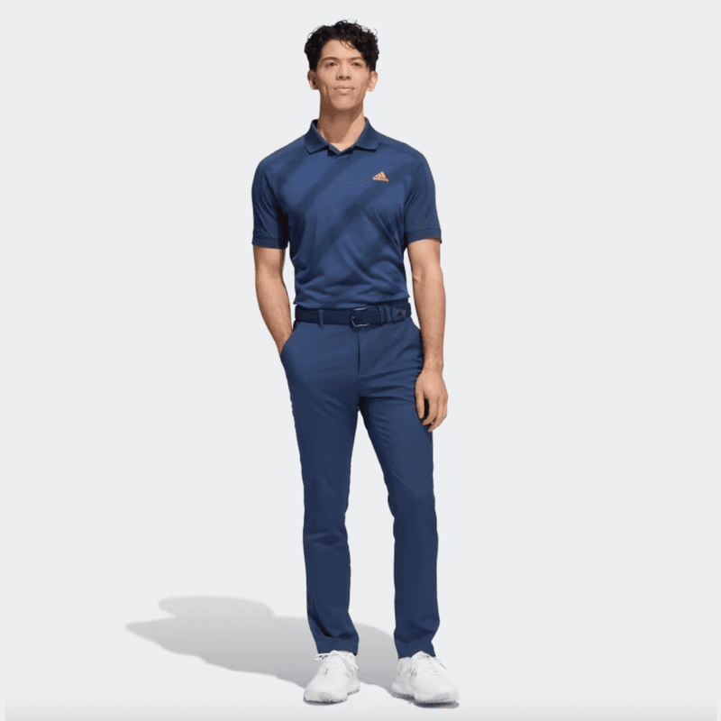 Adidas Statement Print Polo Shirt - Blue