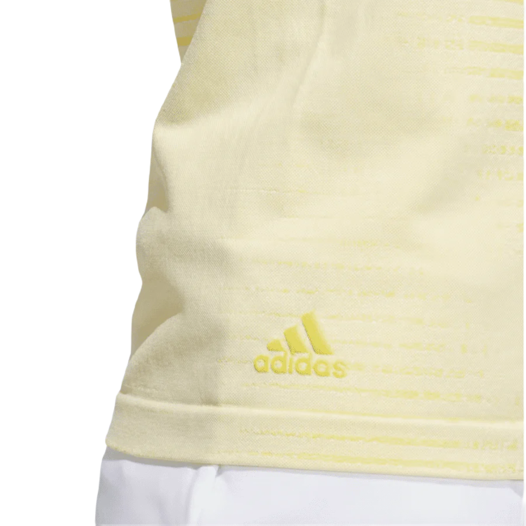 Adidas Ladies Primeknit Sleeveless Golf Polo Shirt - Yellow