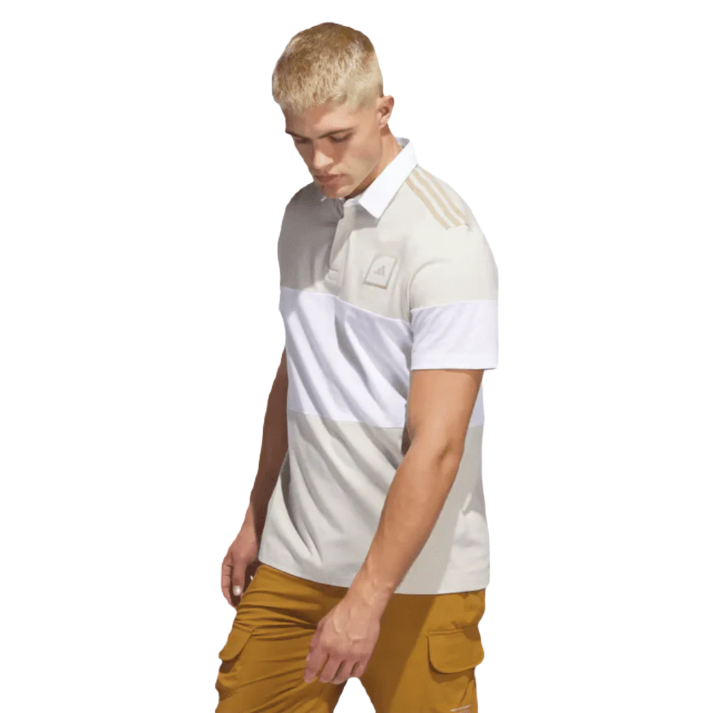 Adicross Block Golf Polo Shirt - Brown