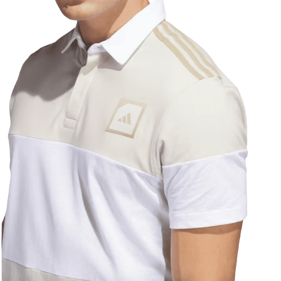 Adicross Block Golf Polo Shirt Brown Adidas Golf Shirt