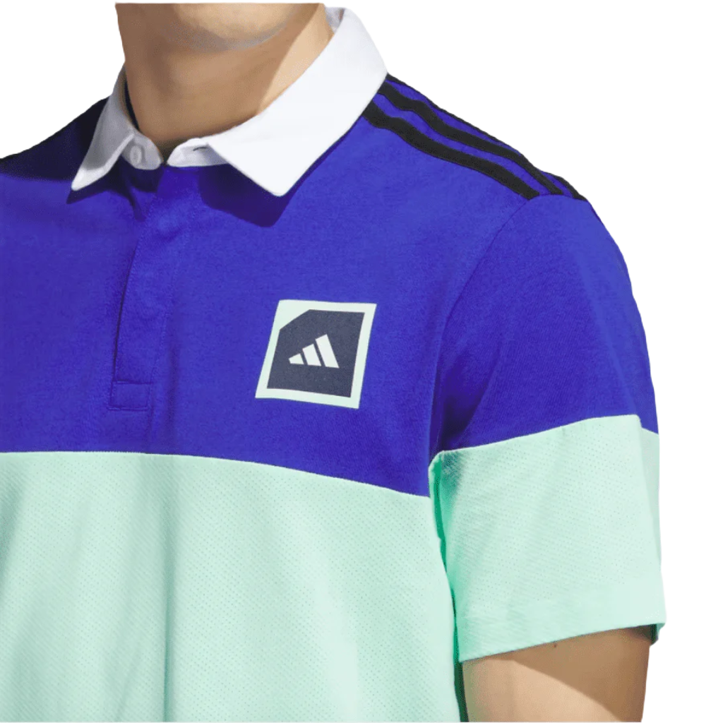 Adicross Block Golf Polo Shirt - Blue