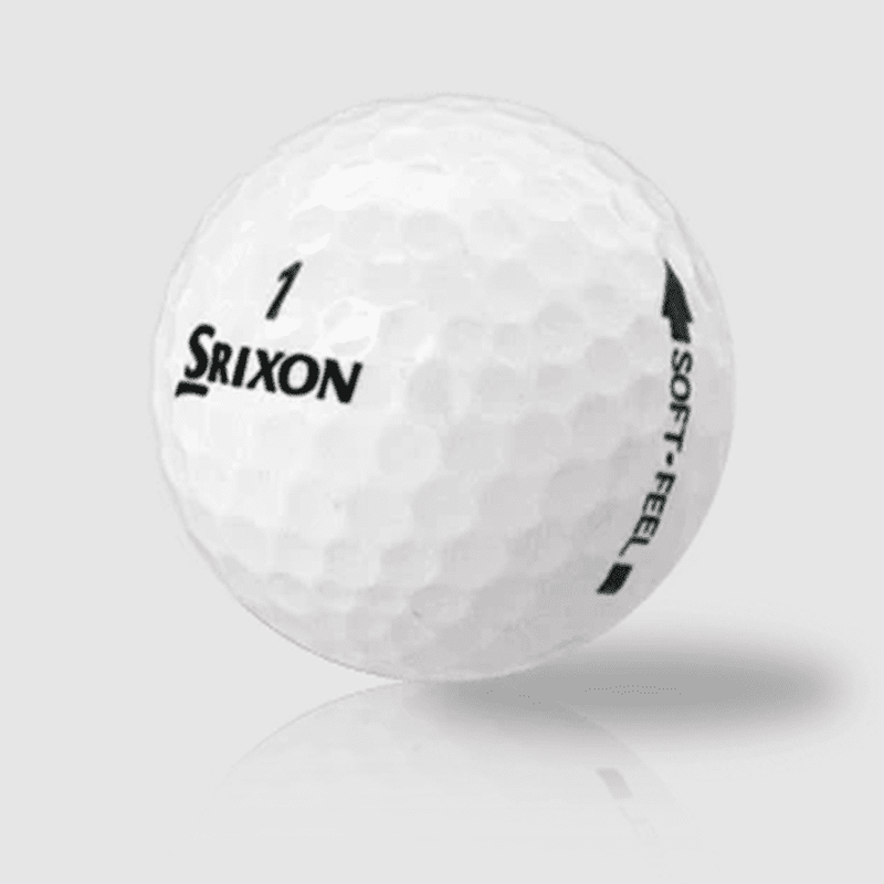 36 Srixon Soft Feel White Golf Balls - Recycled