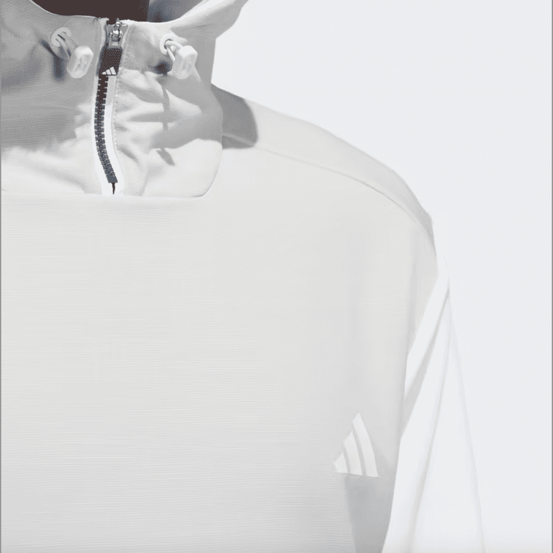 Adidas Men's Textured Anorak - White
