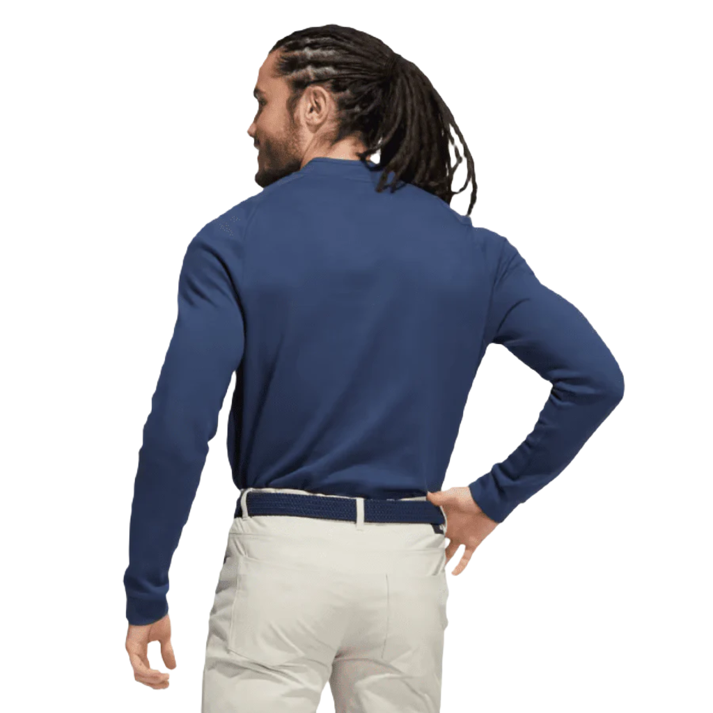 Adidas Go-To Long Sleeve Henley Polo Shirt - Navy