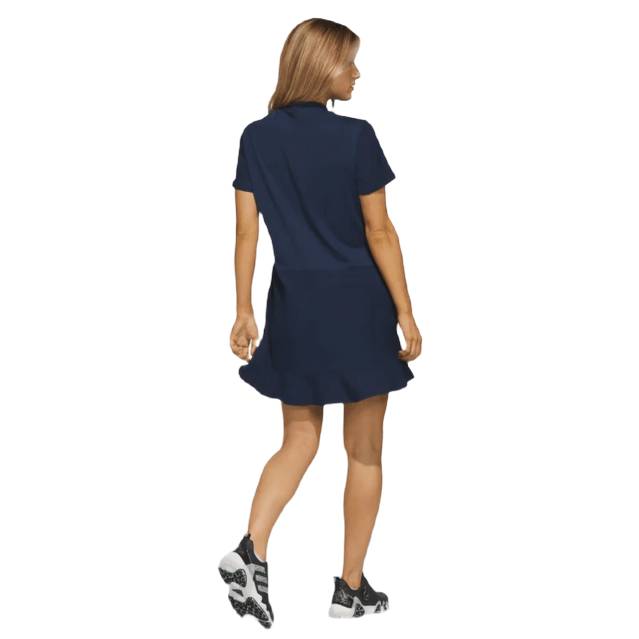 Adidas Ladies Frill Dress - Blue