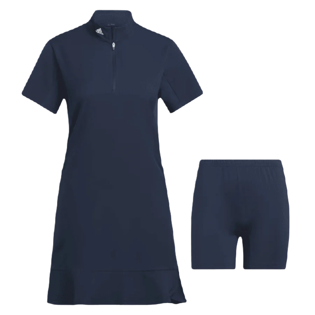 Adidas Ladies Frill Dress - Blue