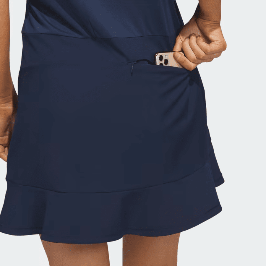Adidas Ladies Frill Dress - Blue