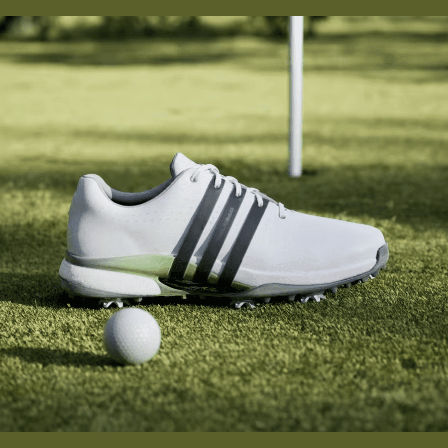 Men s Adidas Tour360 24 Boost Golf Shoes 12 White Black Green
