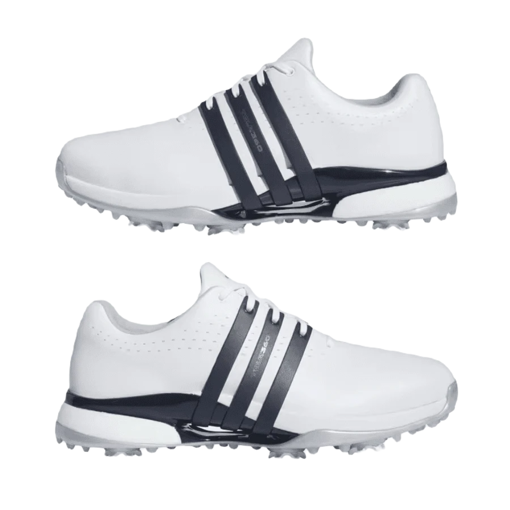 Adidas Tour360 24 Golf Shoes - White/Navy