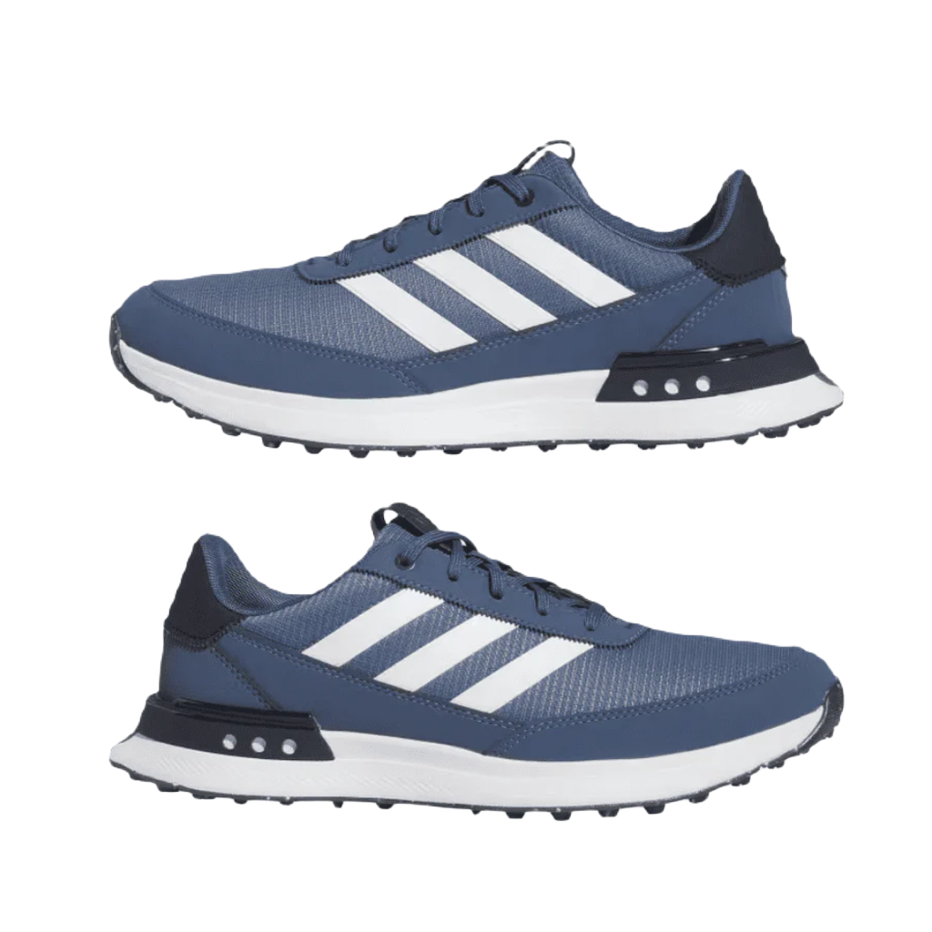 Blue adidas golf shoes hot sale