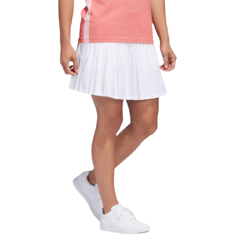 Adidas Ultimate365 Tour Pleated 15-Inch Skort - White