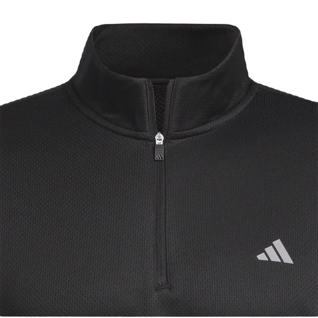 Adidas Ultimate365 Textured Quarter-Zip Top - Black