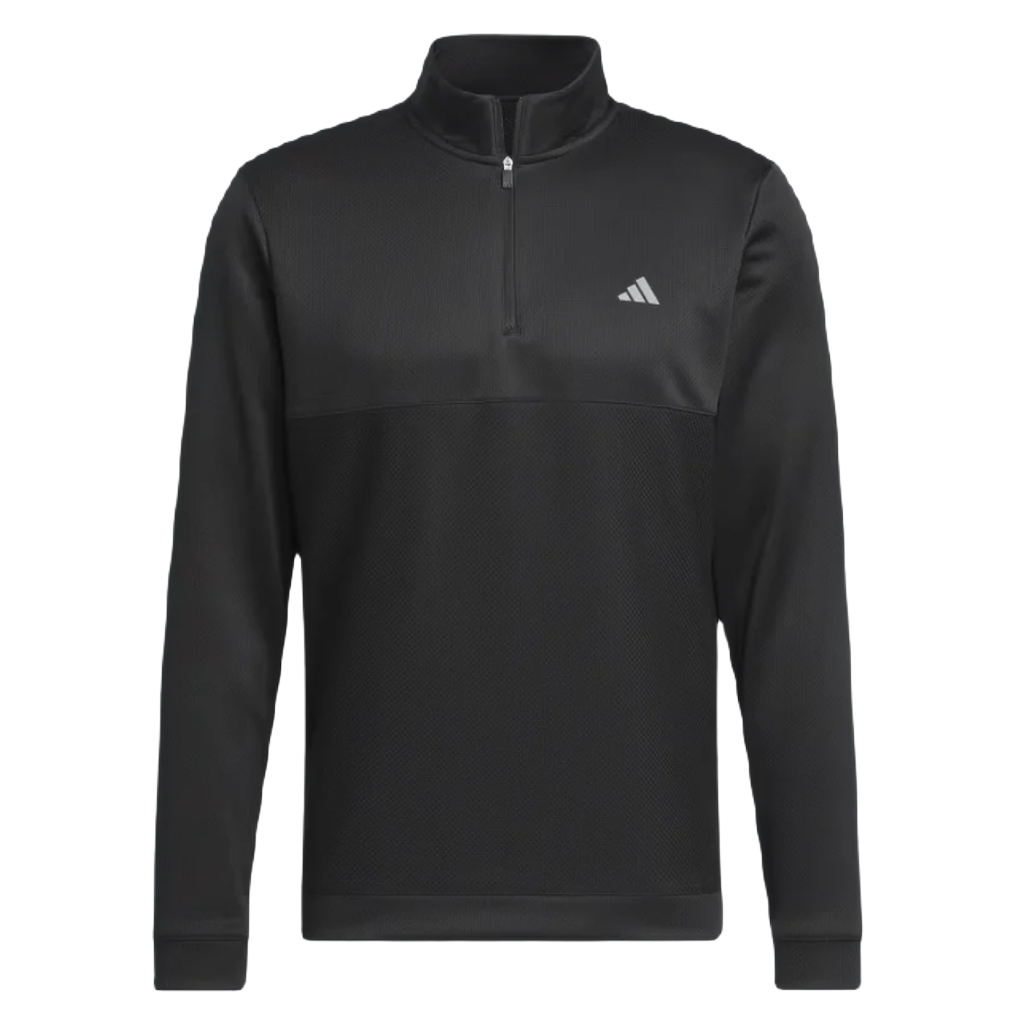 Adidas Ultimate365 Textured Quarter-Zip Top - Black