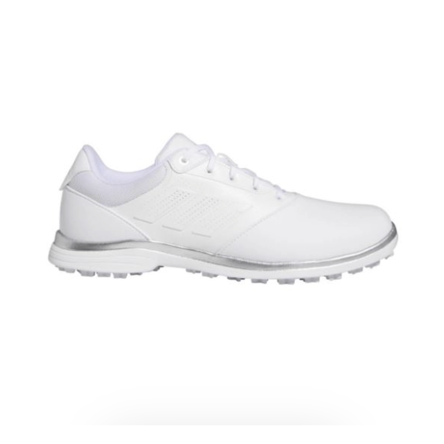 Adidas Ladies Alphaflex 24 Spikeless Golf Shoes - White/Grey