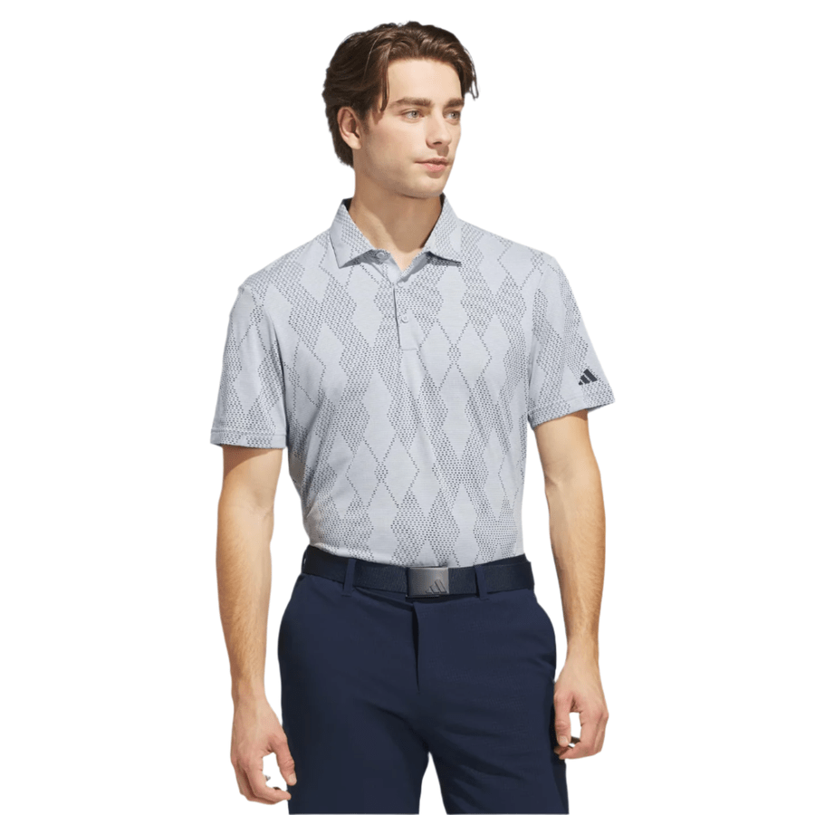 Adidas Ultimate365 Micro Texture Polo Shirt - Blue