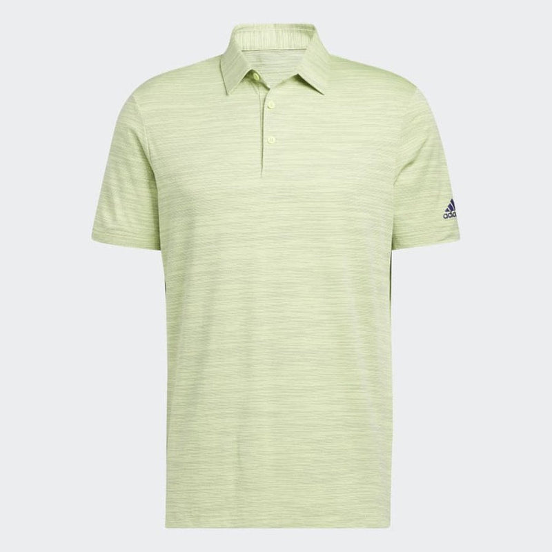 Adidas Space-Dyed Striped Men's Polo Shirt - Green
