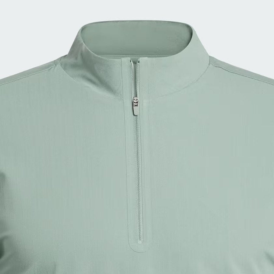 Adidas Ultimate365 Tour Quarter-Zip Pullover - Green | Free Shipp