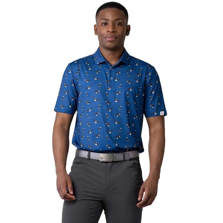 Yellow Cheetah Men's Golf Shirts