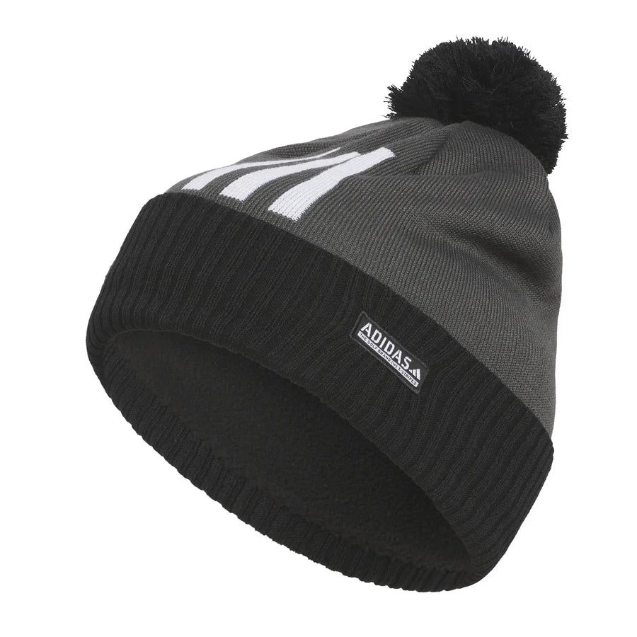 Adidas Golf Pom 3-Stripe Beanie