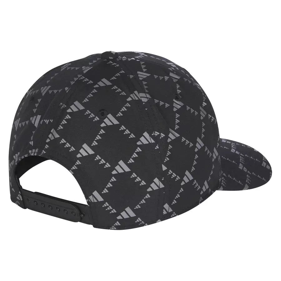 Adidas Tour 3-Stripes Printed Golf Cap - Black