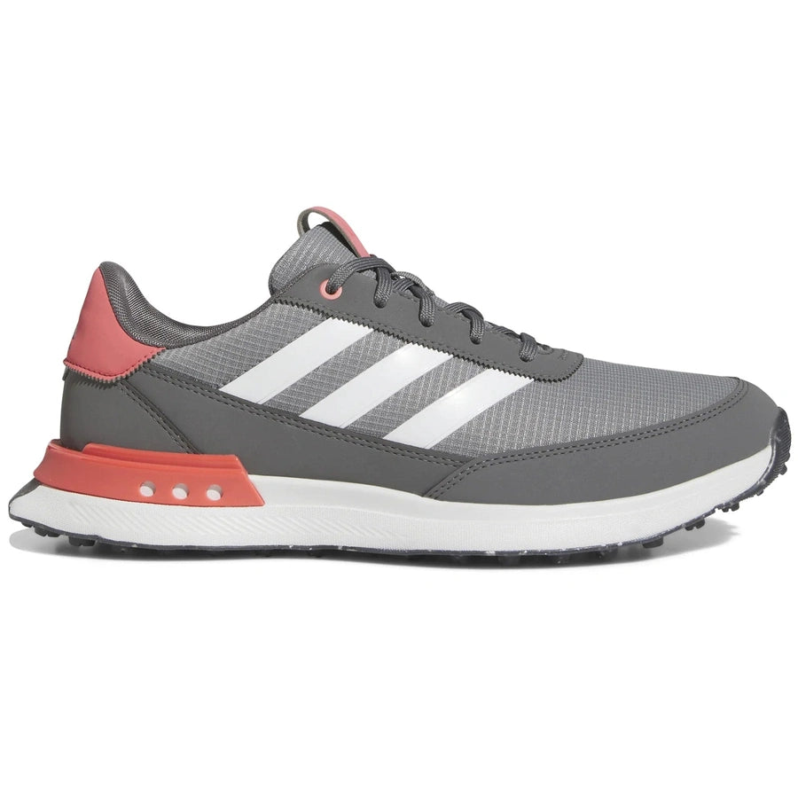 Adidas S2G 24 Men s Spikeless Golf Shoes Grey Pink Grey Three White Preloved Scarlet 11.5