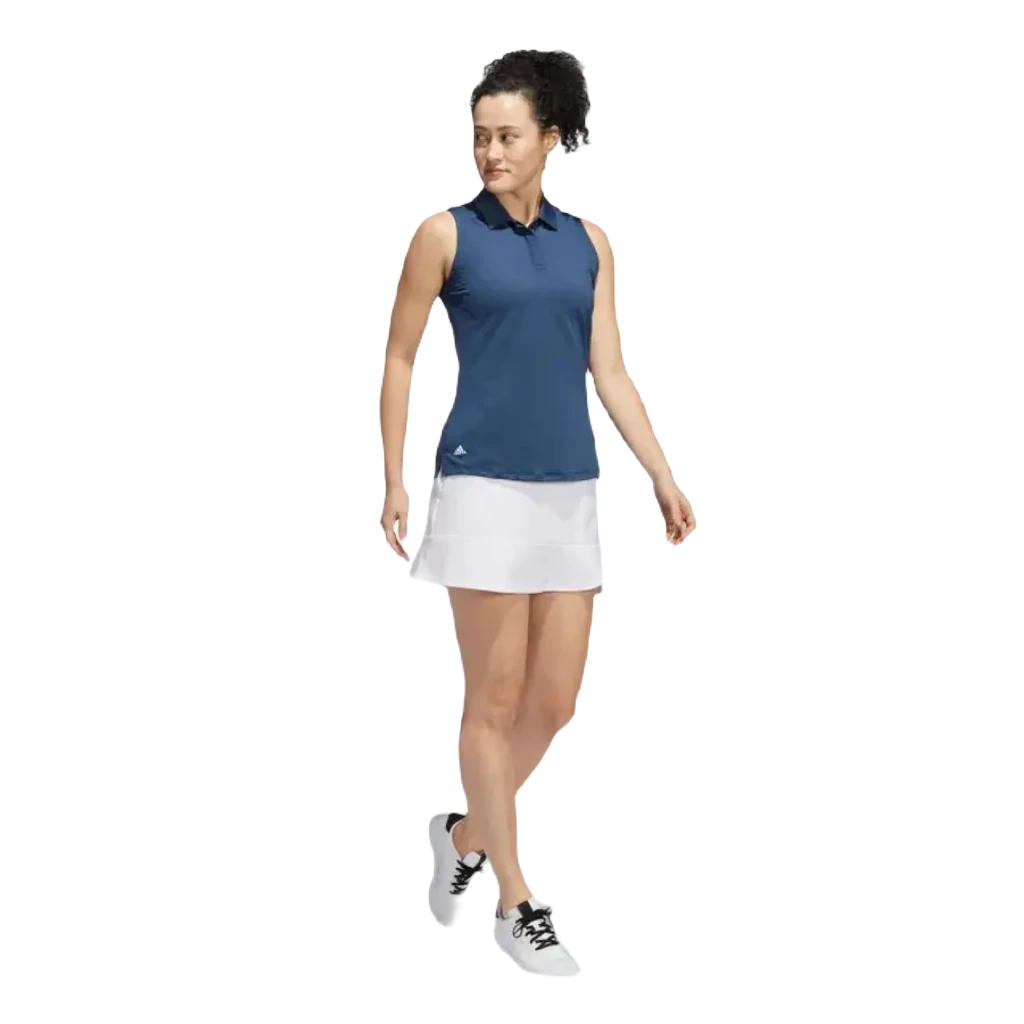 Adidas Ladies Frill Golf Skort - White