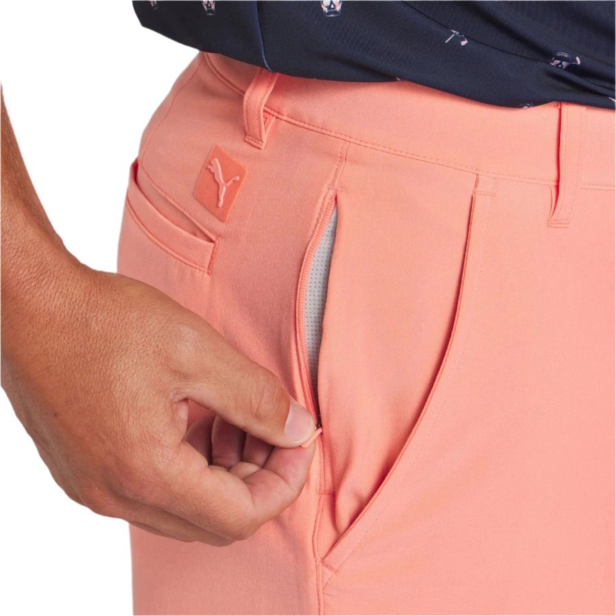 Puma 101 Solid 7" Golf Shorts - Peach