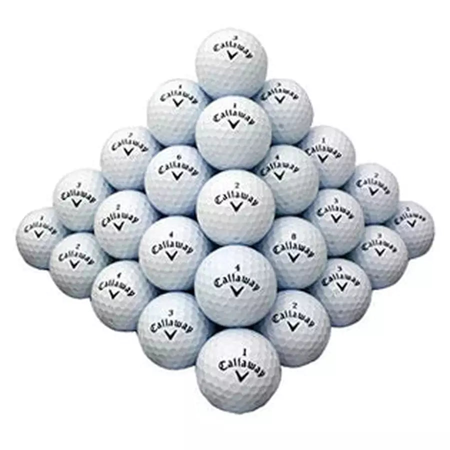 60 Callaway Mix White Golf Balls - 2nd Grade Recycled
