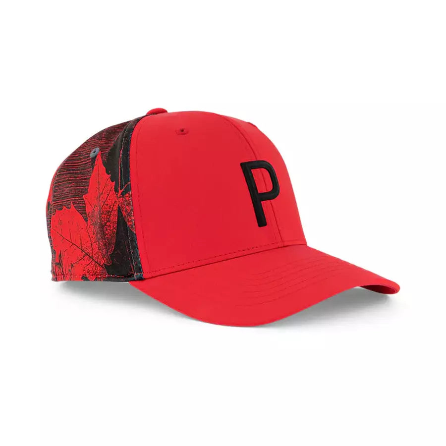 Puma Maple Printed Snapback Cap - Red
