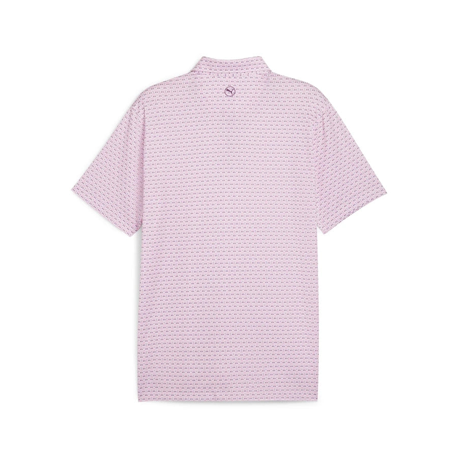 Puma MATTR Palm Deco Golf Polo - Pink