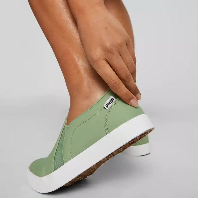 Puma TUSTIN Slip-On Ladies Spikeless Golf Shoes - Green