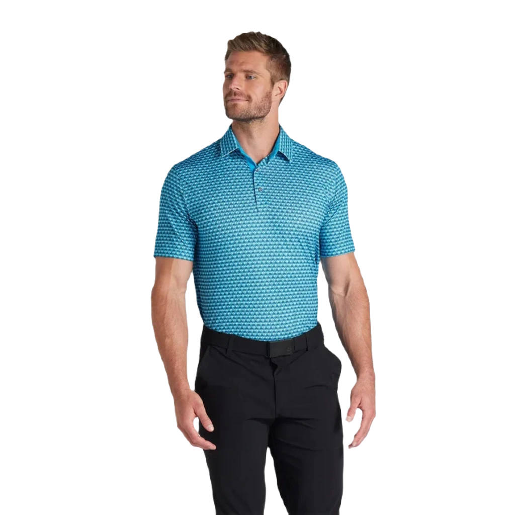 Puma MATTR Palm Deco Golf Polo - Blue